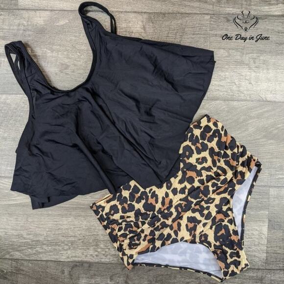 I2CRAZY High Waist Ruffled Flounce Bikini Size S - Picture 1 of 1